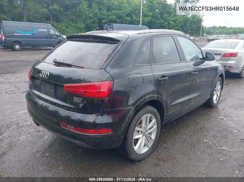 WA1ECCFS3HR015648 2017 Audi Q3 2.0T Premium