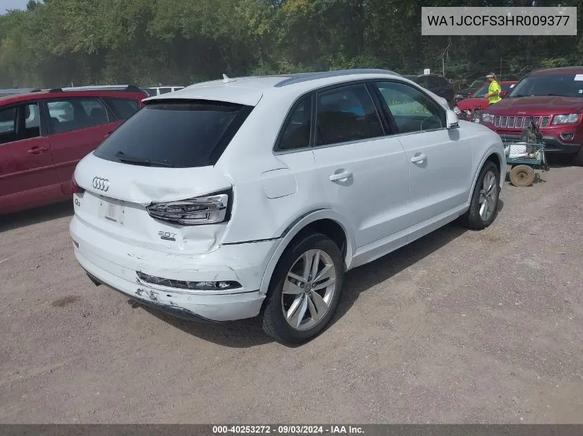 WA1JCCFS3HR009377 2017 Audi Q3 2.0T Premium