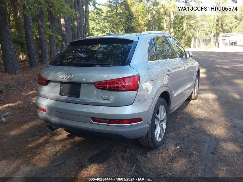 WA1JCCFS1HR006574 2017 Audi Q3 2.0T Premium