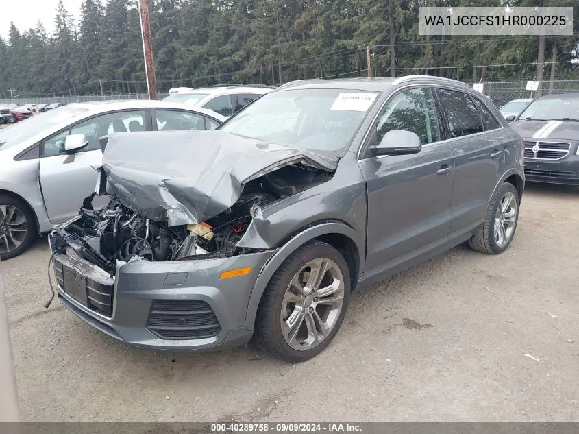 2017 Audi Q3 2.0T Premium VIN: WA1JCCFS1HR000225 Lot: 40289758