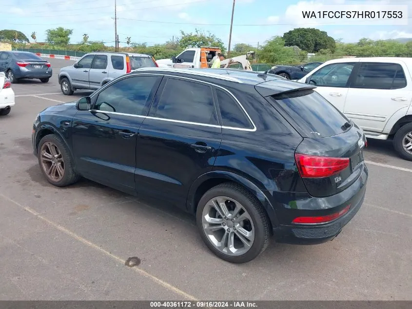 WA1FCCFS7HR017553 2017 Audi Q3 2.0T Premium