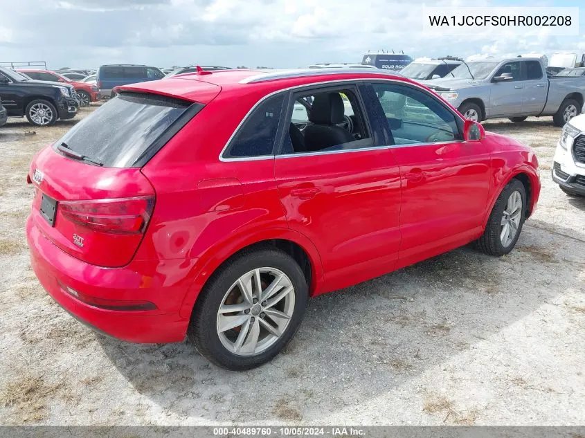 WA1JCCFS0HR002208 2017 Audi Q3 Premium Plus