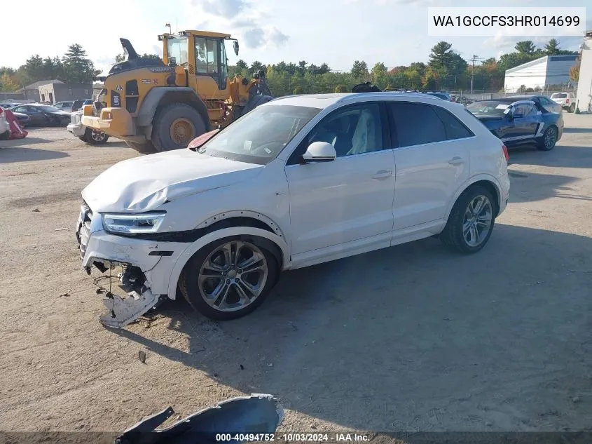 WA1GCCFS3HR014699 2017 Audi Q3 2.0T Premium