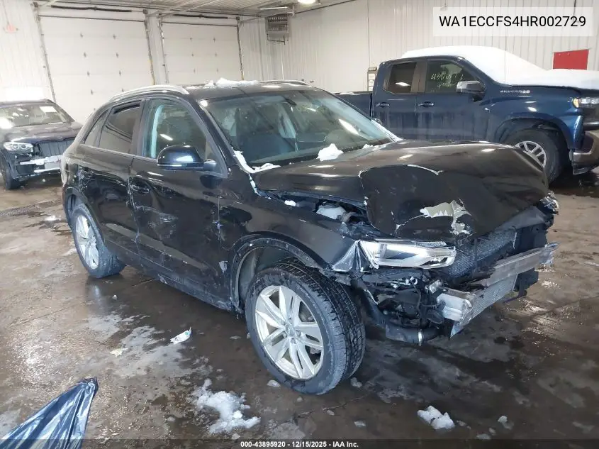 WA1ECCFS4HR002729 2017 Audi Q3 2.0T Premium