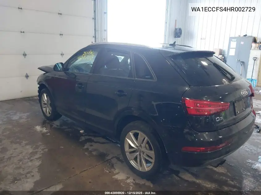 WA1ECCFS4HR002729 2017 Audi Q3 2.0T Premium