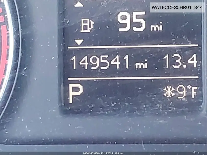 WA1ECCFS5HR011844 2017 Audi Q3 2.0T Premium