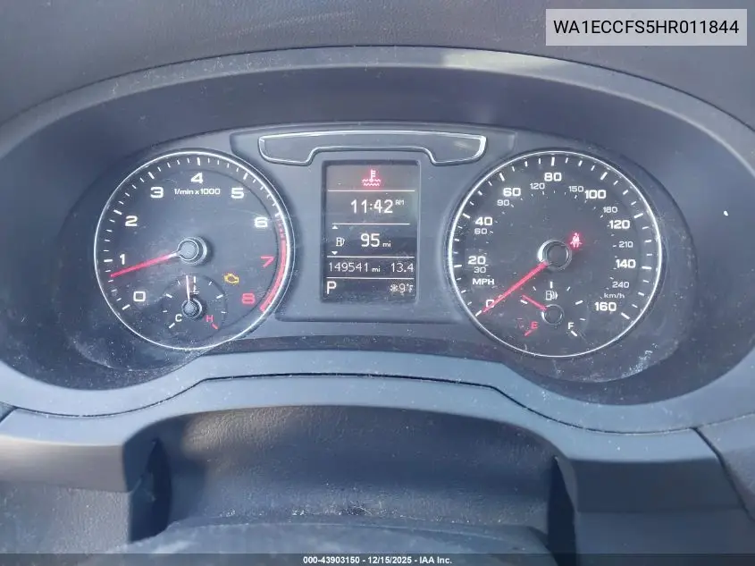 WA1ECCFS5HR011844 2017 Audi Q3 2.0T Premium