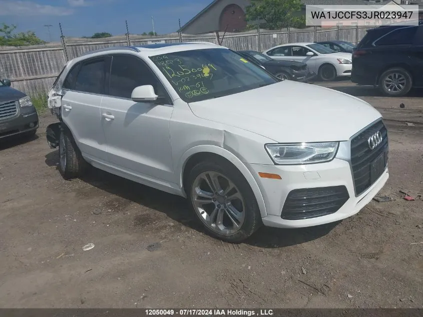 WA1JCCFS3JR023947 2018 Audi Q3