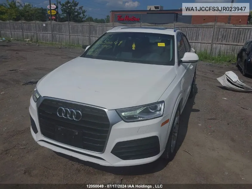 WA1JCCFS3JR023947 2018 Audi Q3