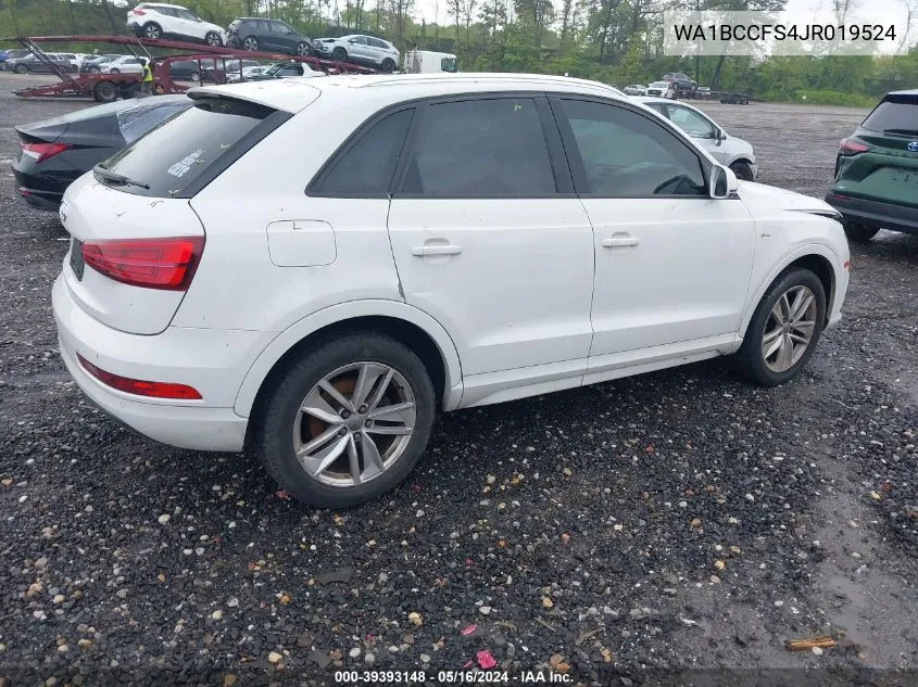 WA1BCCFS4JR019524 2018 Audi Q3 2.0T Premium/2.0T Sport Premium