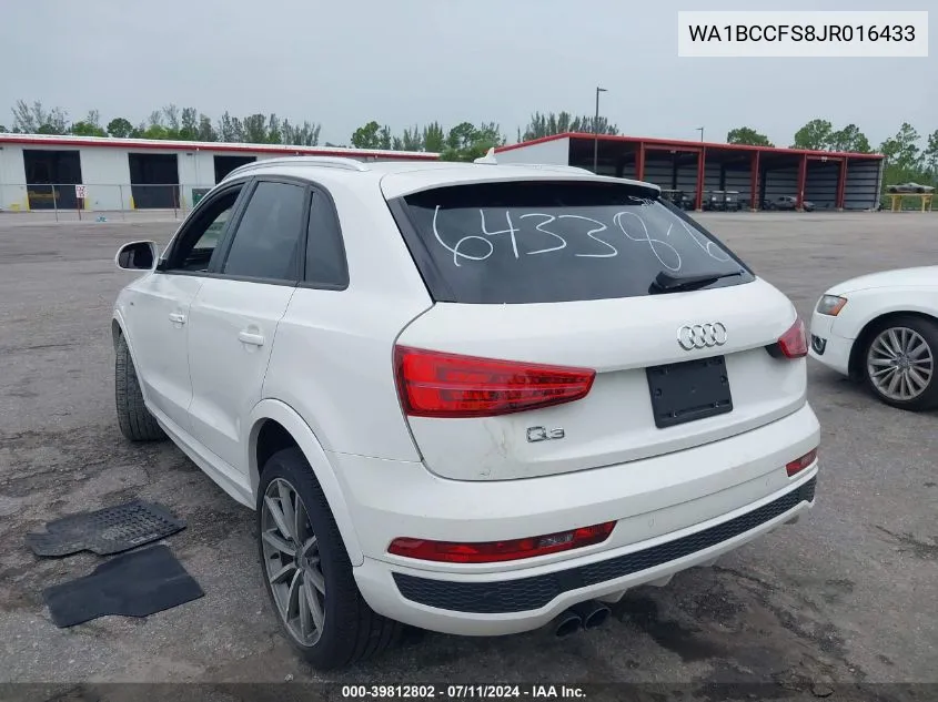 2018 Audi Q3 2.0T Premium/2.0T Sport Premium VIN: WA1BCCFS8JR016433 Lot: 39812802