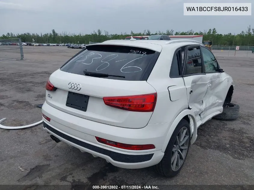 WA1BCCFS8JR016433 2018 Audi Q3 2.0T Premium/2.0T Sport Premium