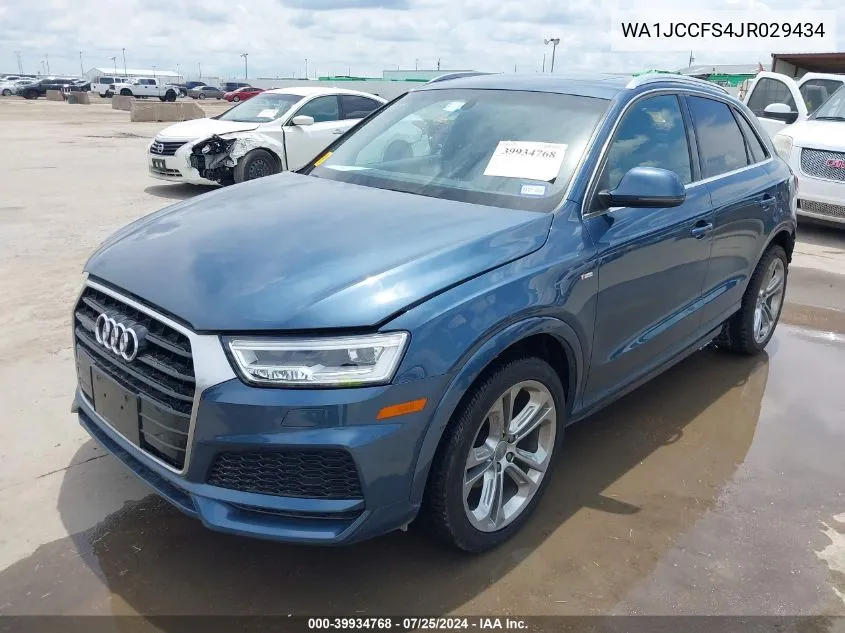 2018 Audi Q3 2.0T Premium/2.0T Sport Premium VIN: WA1JCCFS4JR029434 Lot: 39934768