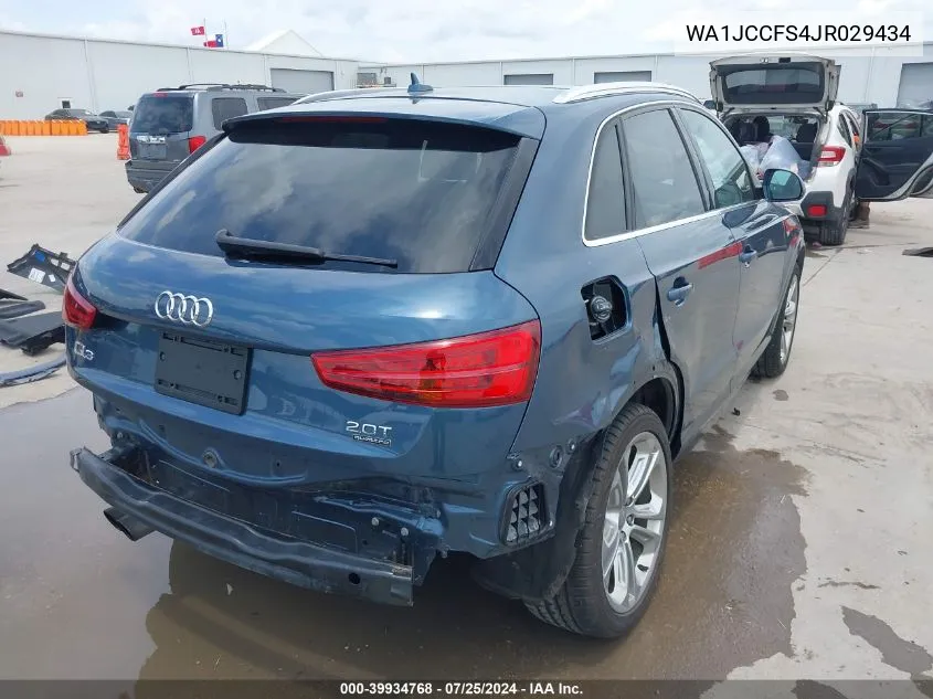 2018 Audi Q3 2.0T Premium/2.0T Sport Premium VIN: WA1JCCFS4JR029434 Lot: 39934768