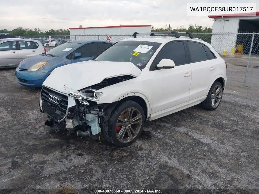 WA1BCCFS8JR017517 2018 Audi Q3 2.0T Premium/2.0T Sport Premium