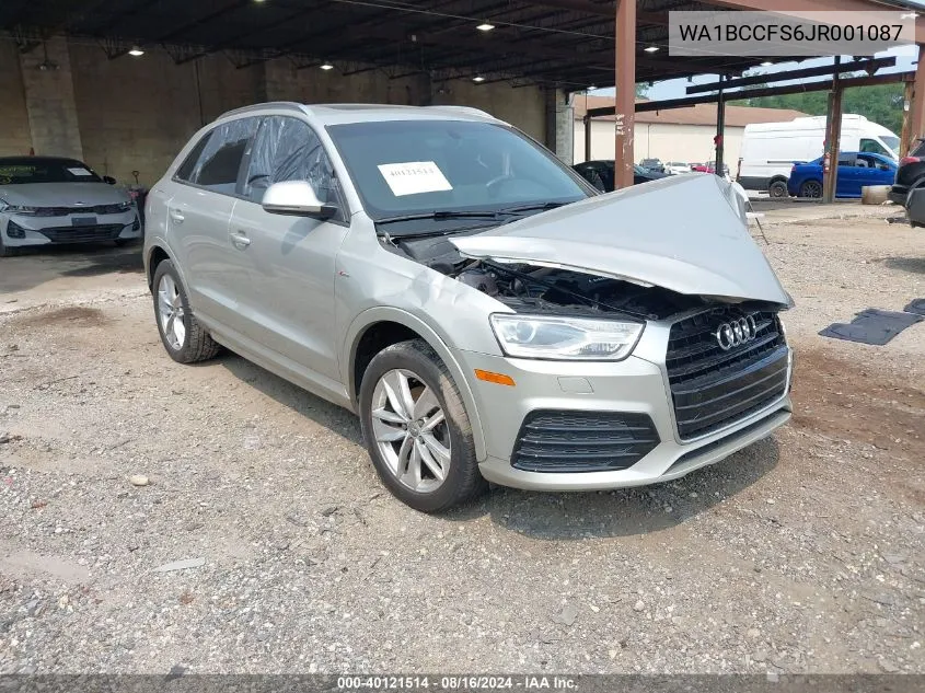 WA1BCCFS6JR001087 2018 Audi Q3 2.0T Premium