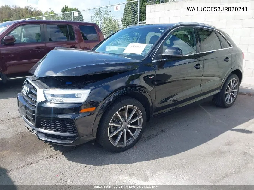 WA1JCCFS3JR020241 2018 Audi Q3 2.0T Premium/2.0T Sport Premium