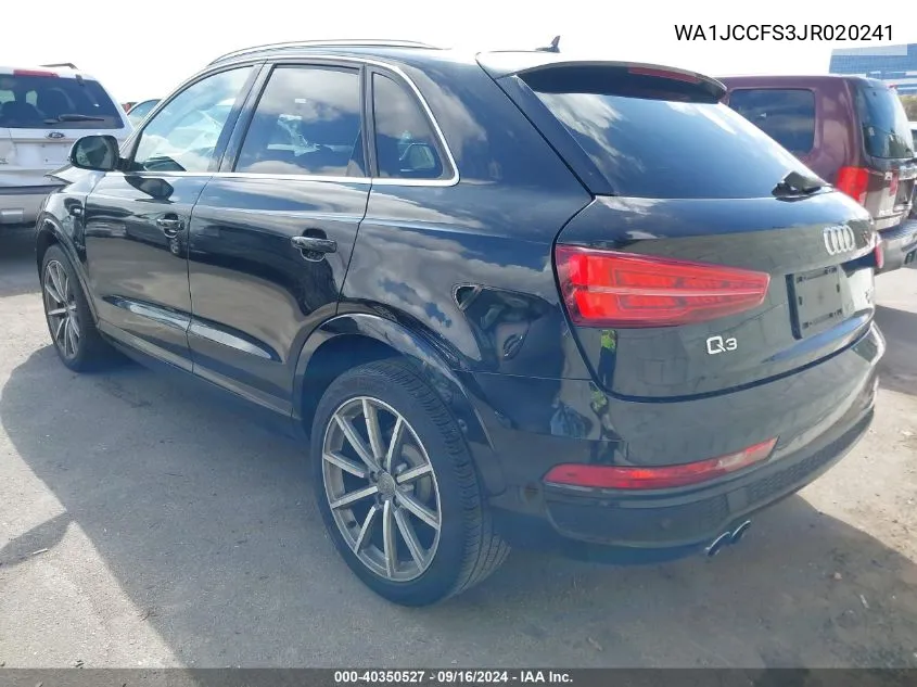 WA1JCCFS3JR020241 2018 Audi Q3 2.0T Premium/2.0T Sport Premium