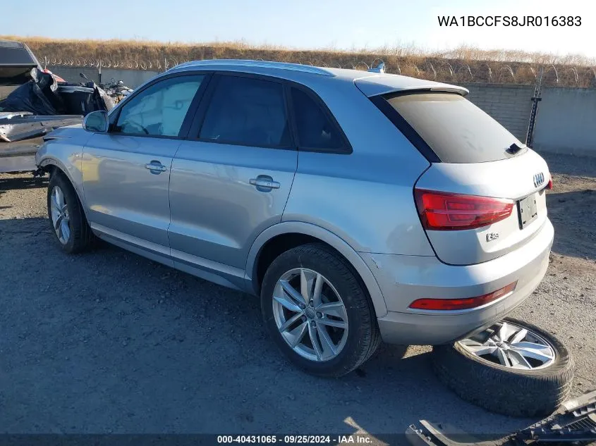 WA1BCCFS8JR016383 2018 Audi Q3 2.0T Premium/2.0T Sport Premium