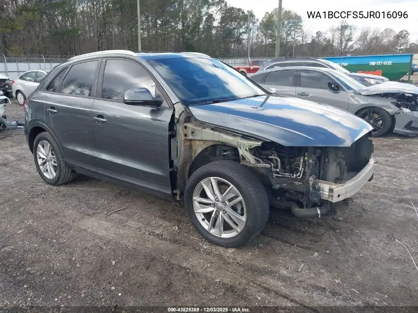 WA1BCCFS5JR016096 2018 Audi Q3 2.0T Premium/2.0T Sport Premium