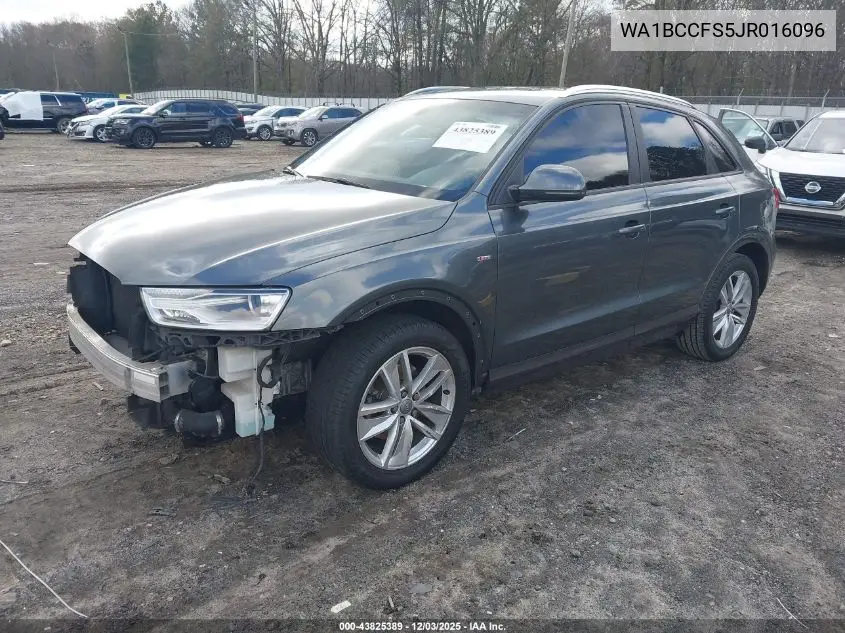 WA1BCCFS5JR016096 2018 Audi Q3 2.0T Premium/2.0T Sport Premium