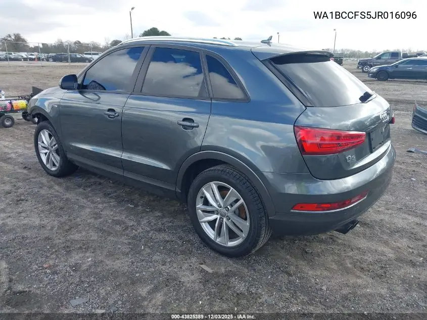 WA1BCCFS5JR016096 2018 Audi Q3 2.0T Premium/2.0T Sport Premium