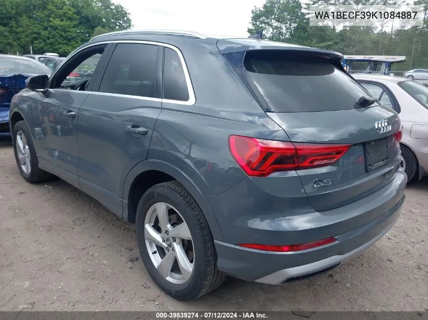 2019 Audi Q3 2.0T Premium VIN: WA1BECF39K1084887 Lot: 39839274