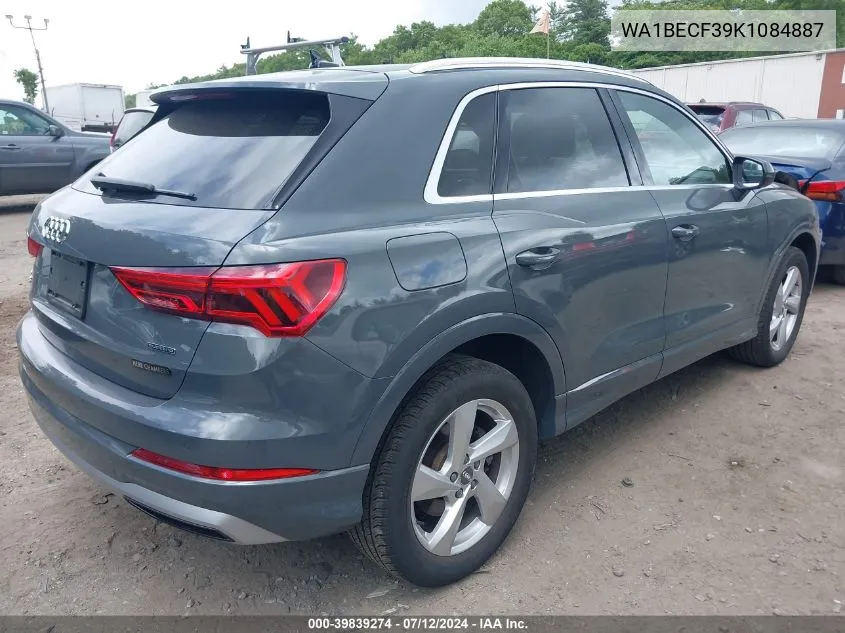 2019 Audi Q3 2.0T Premium VIN: WA1BECF39K1084887 Lot: 39839274