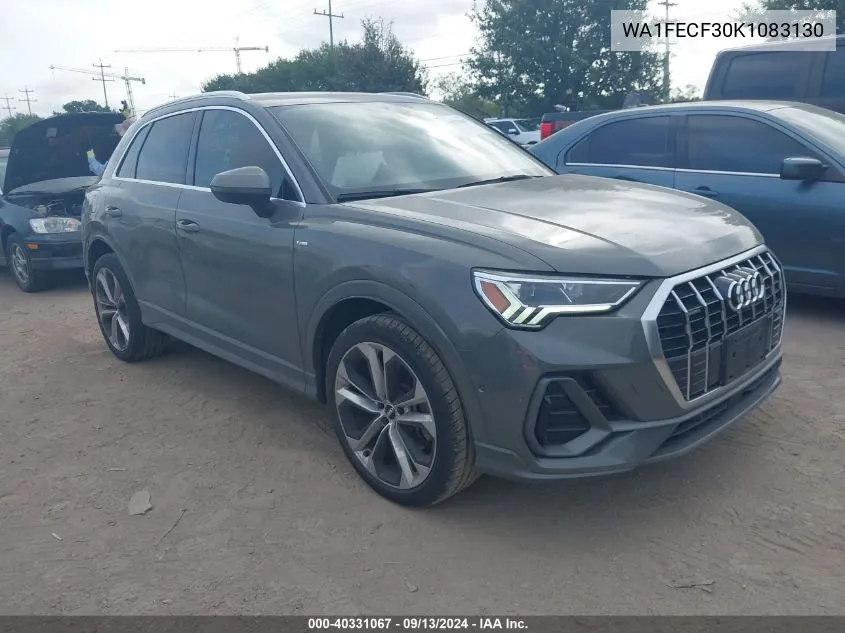 2019 Audi Q3 Prestige S-Line VIN: WA1FECF30K1083130 Lot: 40331067