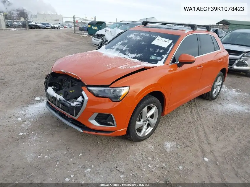 WA1AECF39K1078423 2019 Audi Q3 2.0T Premium
