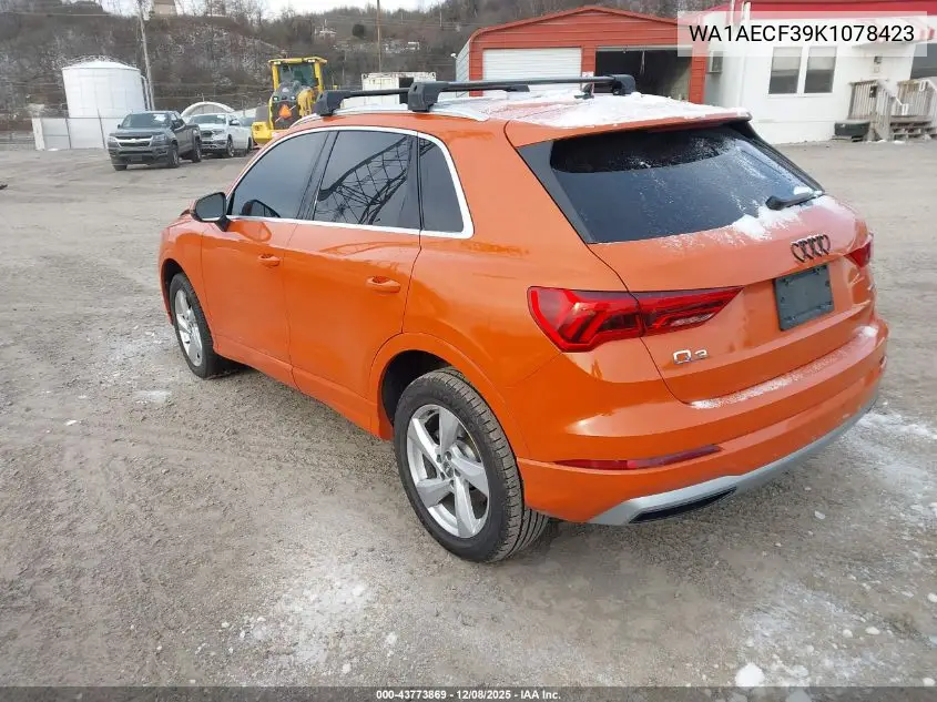 WA1AECF39K1078423 2019 Audi Q3 2.0T Premium