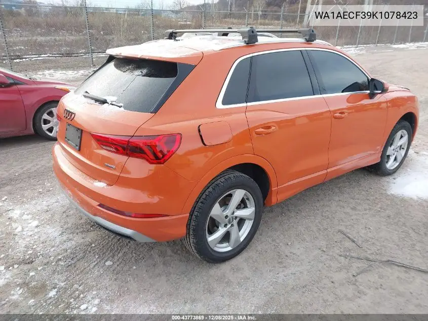 WA1AECF39K1078423 2019 Audi Q3 2.0T Premium