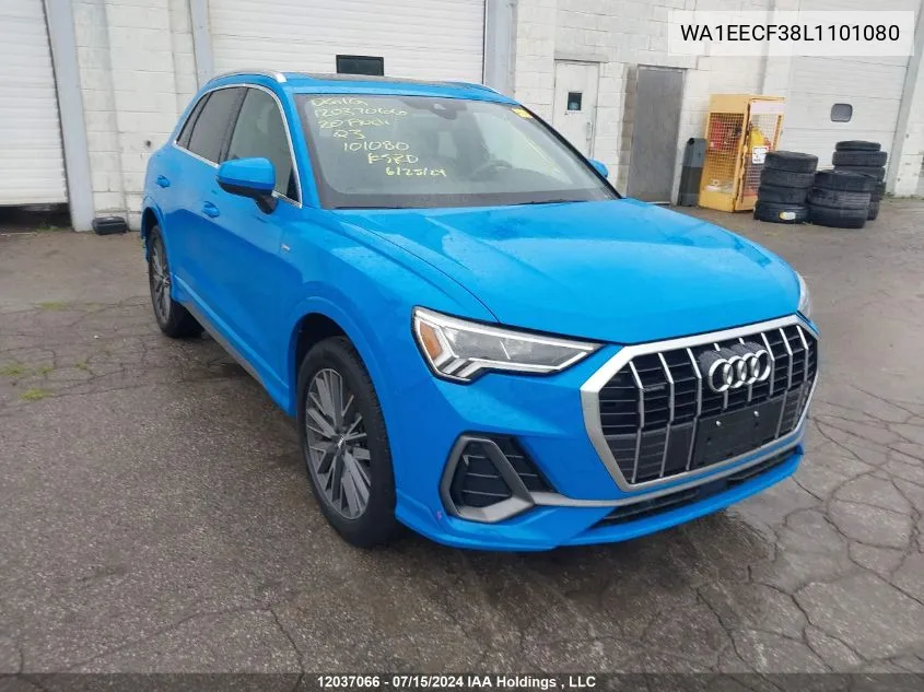 WA1EECF38L1101080 2020 Audi Q3 Premium Plus S-Line