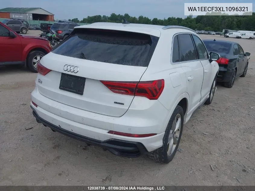 WA1EECF3XL1096321 2020 Audi Q3