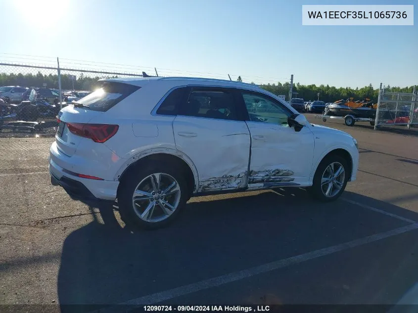 WA1EECF35L1065736 2020 Audi Q3