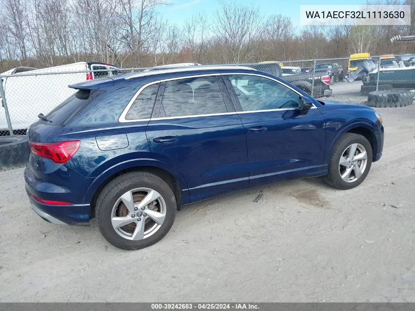 WA1AECF32L1113630 2020 Audi Q3 Premium 45 Tfsi Quattro Tiptronic