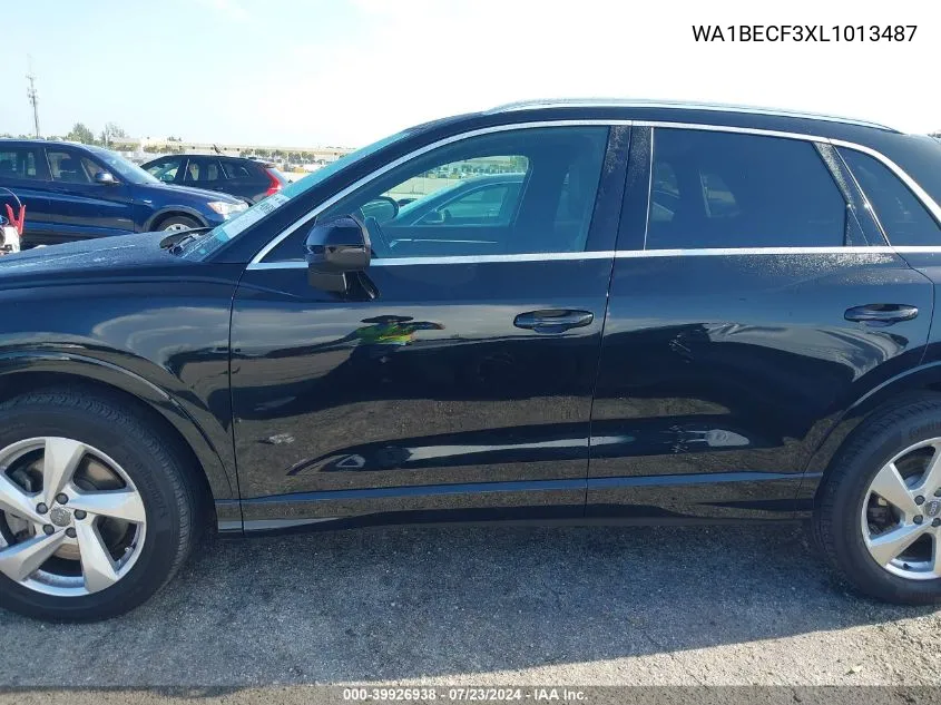 2020 Audi Q3 Premium Plus 45 Tfsi Quattro Tiptronic VIN: WA1BECF3XL1013487 Lot: 39926938