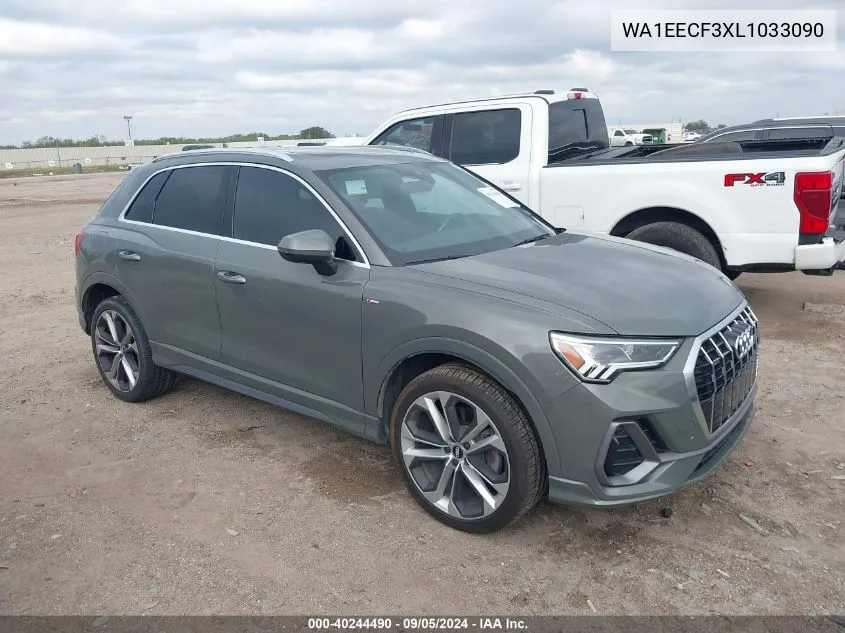 WA1EECF3XL1033090 2020 Audi Q3 Premium Plus 45 Tfsi S Line Quattro Tiptronic