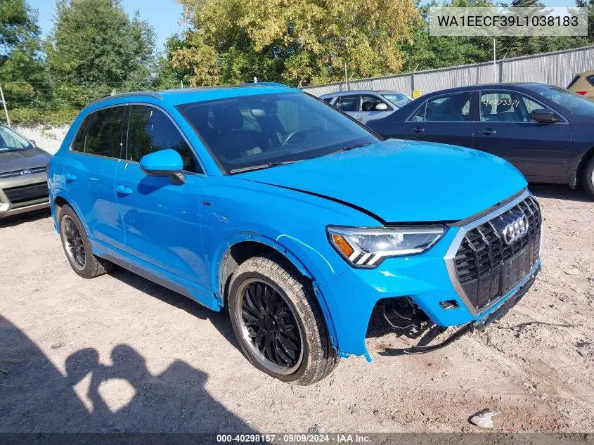 WA1EECF39L1038183 2020 Audi Q3 Premium Plus 45 Tfsi S Line Quattro Tiptronic