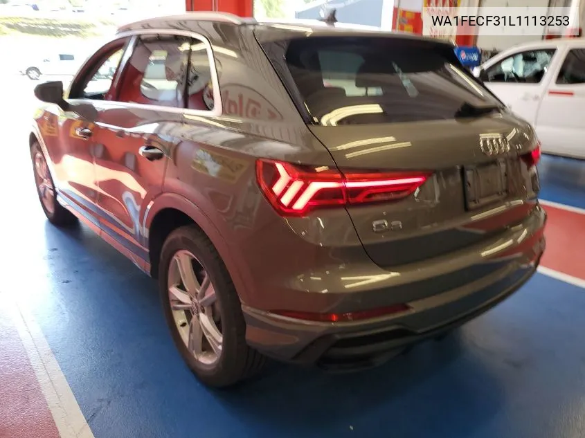 WA1FECF31L1113253 2020 Audi Q3 Prestige S-Line