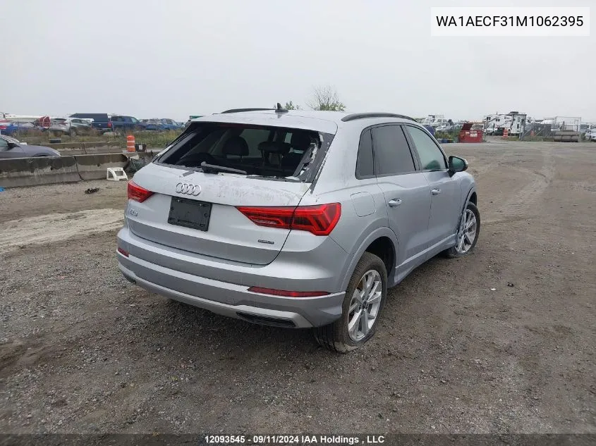 WA1AECF31M1062395 2021 Audi Q3 Komfort 45