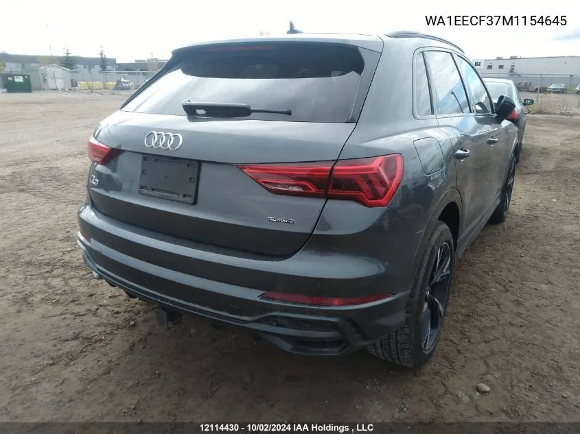 WA1EECF37M1154645 2021 Audi Q3