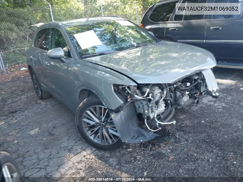 WA1AUCF32M1069052 2021 Audi Q3 Premium 40