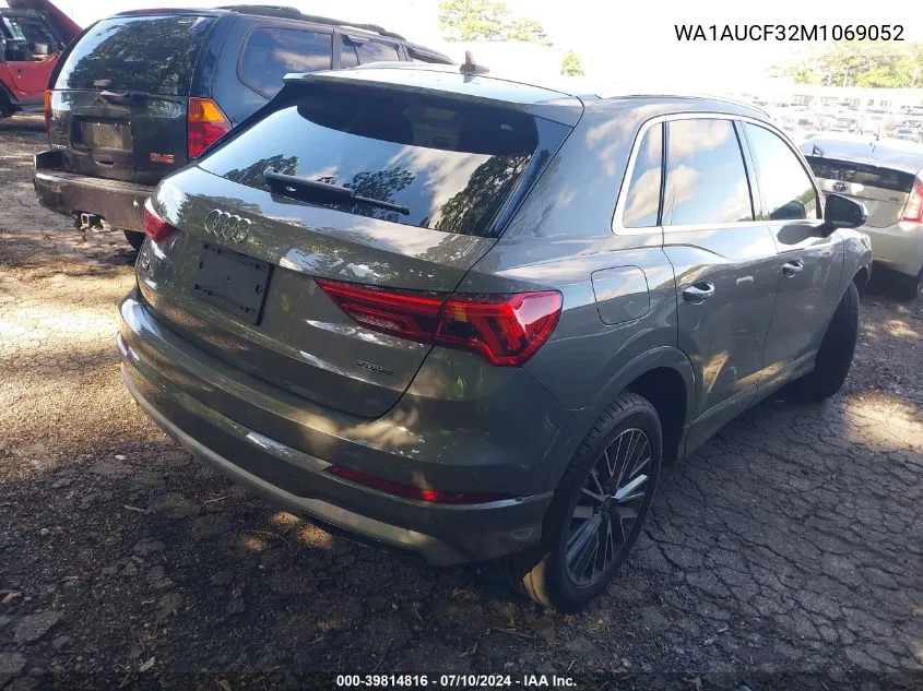 WA1AUCF32M1069052 2021 Audi Q3 Premium 40