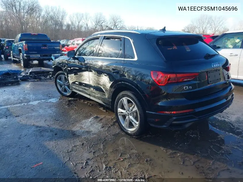 WA1EECF35M1045696 2021 Audi Q3 Premium Plus 45 Tfsi S Line Quattro Tiptronic