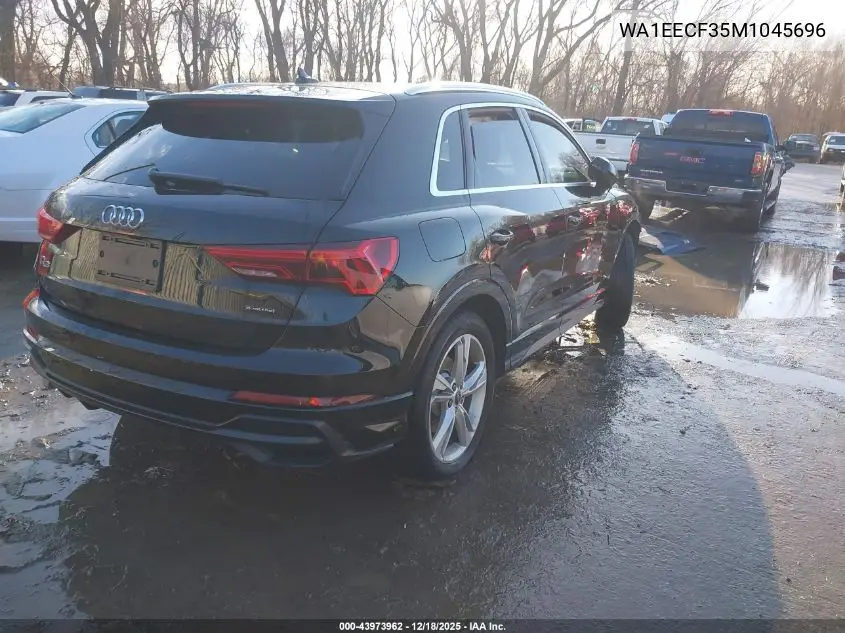 WA1EECF35M1045696 2021 Audi Q3 Premium Plus 45 Tfsi S Line Quattro Tiptronic