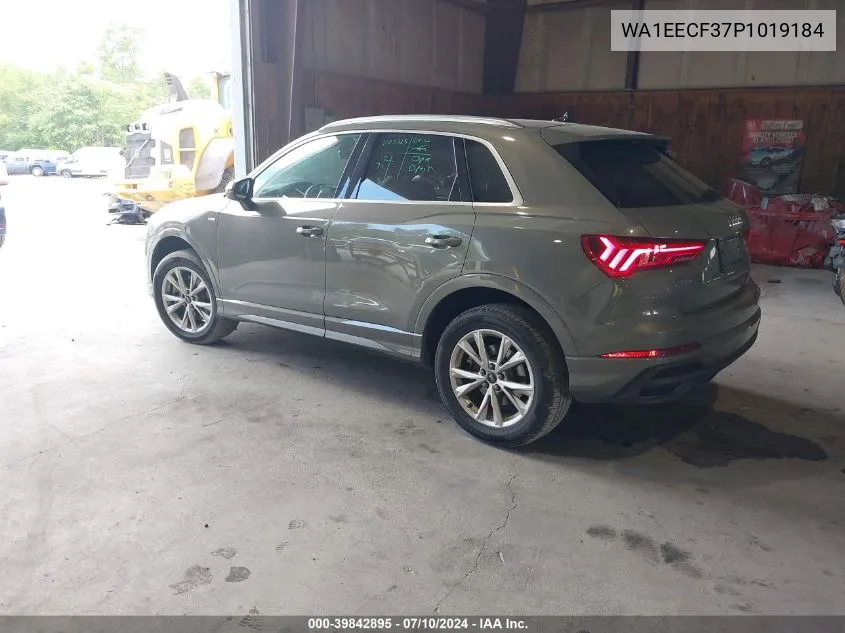 2023 Audi Q3 Premium Plus 45 Tfsi S Line Quattro Tiptronic VIN: WA1EECF37P1019184 Lot: 39842895