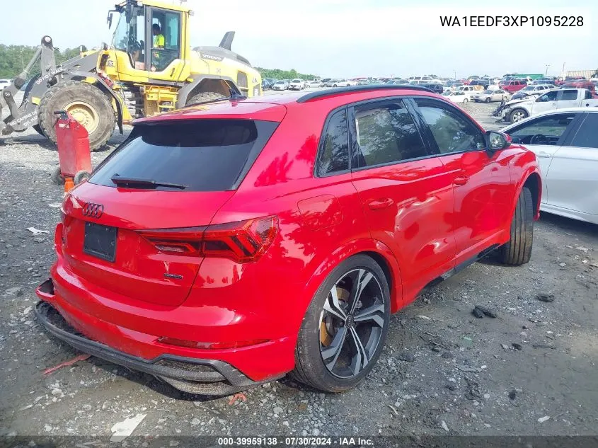 2023 Audi Q3 Premium Plus 45 Tfsi S Line Quattro Tiptronic VIN: WA1EEDF3XP1095228 Lot: 39959138