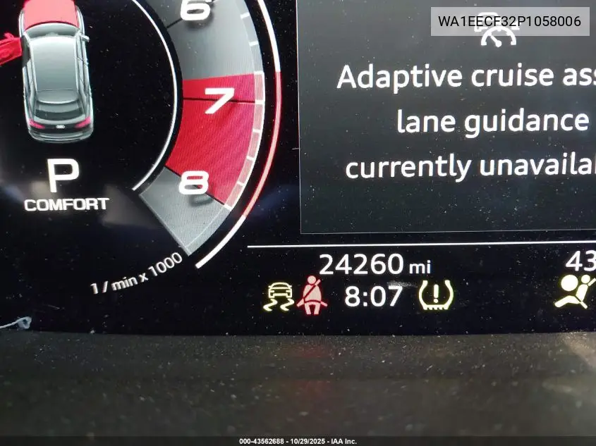 WA1EECF32P1058006 2023 Audi Q3 Premium Plus 45 Tfsi S Line Quattro Tiptronic