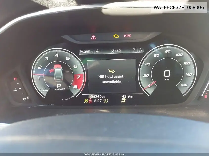 WA1EECF32P1058006 2023 Audi Q3 Premium Plus 45 Tfsi S Line Quattro Tiptronic